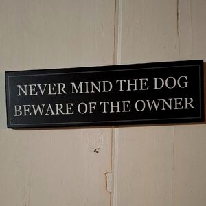 Black and White Wall Sign